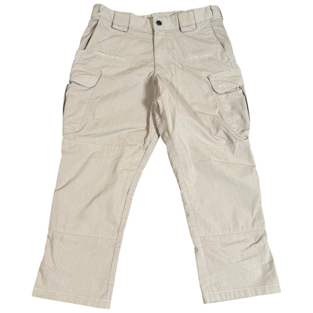 5.11 Tactical Pants Mens 36x24 Tan Khaki Cargo Ripstop Work Pockets Security DOD